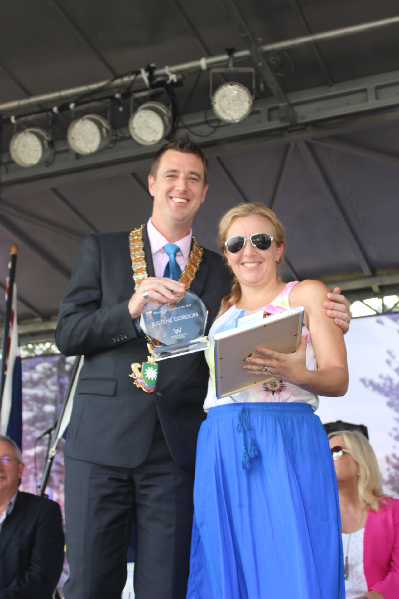 Justene Gordon, 2016 Warringah Council Citizen of the Year Justene and her award