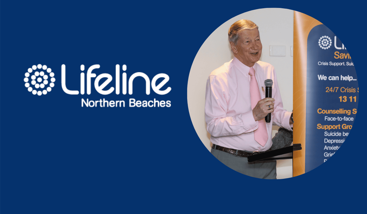 Prof Brian Burdekin talks to Lifeline Northern Beaches Counsellors